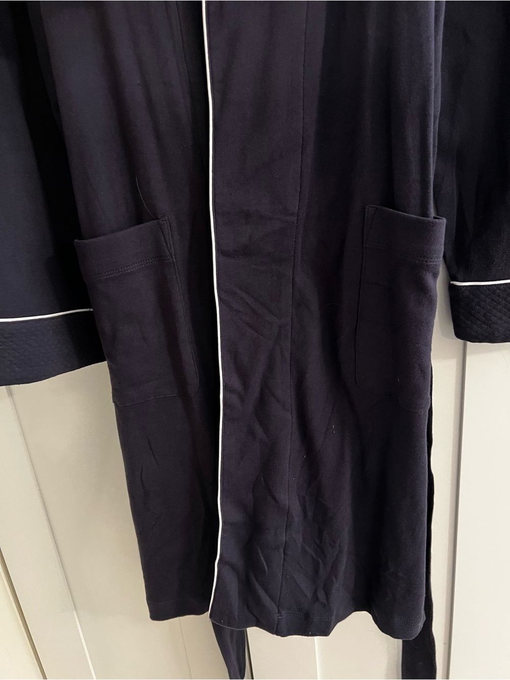 Ralph Lauren Navy Quilted Robe - Picture 7 of 8